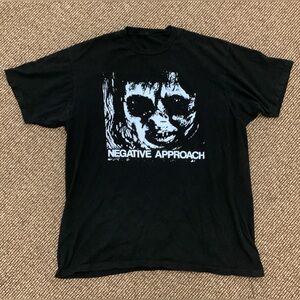 Vtg Negative Approach Black T Shirt Double Stitch Exorcist Reagan Punk Rock